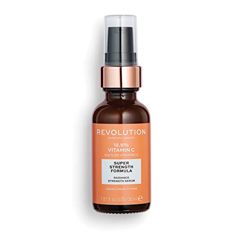 Revolution Beauty London Revolution Skincare 12.5% Vitamin C Radiance Serum, Vitamin C Serum for Face, Leaves Skin Radiant and Provides Protection, Vegan & Cruelty Free, 30ml