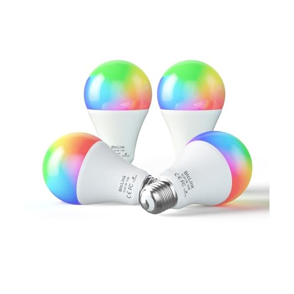 Smart LED Light Bulbs 150W Equivalent, 1600LM 16W Alexa Light Bulbs, A19 E26 Ultra Bright Color Changing Light Bulbs, 2.4 GHz WiFi Dimmable Light Bulbs Compatible with Alexa, Google 4 Packs(Upgrated)