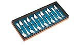 CUCCHIANI DA CAFFE MOKA SET 12 CUCCHIAINI da CAFFE - MOKA in\' stile INGLESE in ARGENTO 800% MASSICCIO Grammi 110 Totali 80233