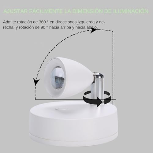 Foco portátil para arte y esculturas con batería interna 6