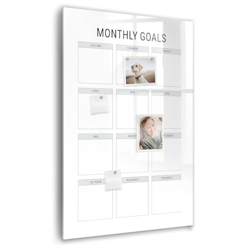 Tableau en verre anti-rayures magnétique premium pour bureau et home office