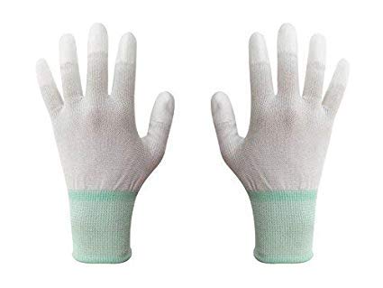 SVR-ESD Safe Antistatic PU Finger Coated Top Fit Hand Gloves Pack of 5 Pairs (B08438NPPT) Amazon Price History, Amazon Price Tracker
