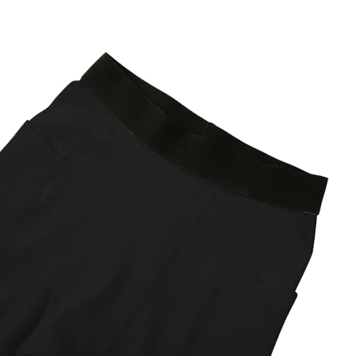 Hotfiary Youth Boys One Leg Compression Pants Kids Basketball Leggings Athletic Base Layer Tights with Pocket4