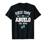 Mens First Time Abuelo Est 2026 Funny Grandpa Father's Day T-Shirt