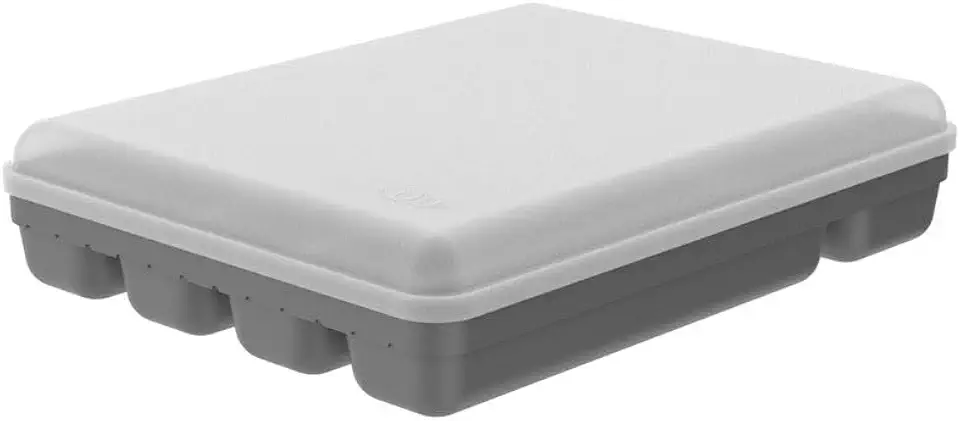 Ou Organizador de Talheres com Tampa Chumbo Linha Logic