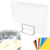 BcofoA Hustenschutz Niesschutz,Desktop-Partition,Acryl Schutzschild | für Schreibtisch und Büro Thekenaufsatz Tischaufsatz Tresenaufsatz Antibakteriell, (Color : Clear, Size : 40 * 80cm)