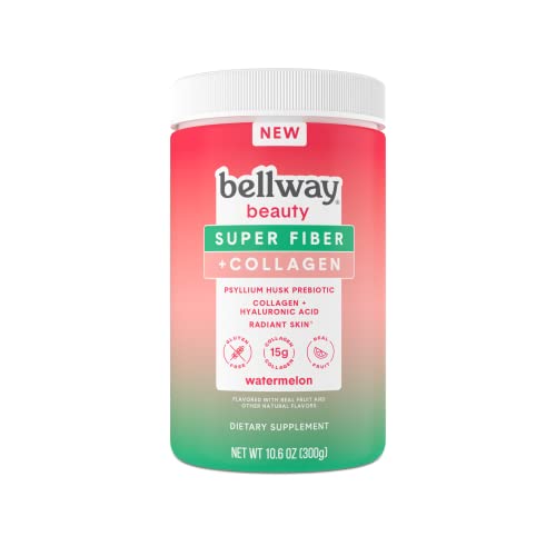 Bellway Beauty Sugar-Free Psyllium Husk Super Fiber + Collagen (Watermelon)