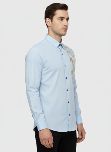 Image of Bellstone Men's Solid Cotton Shirt | Casual | Plain | Full Sleeve | Summer-Regular Fit| Men Stylish Shirt | Everyday Formal Wear |Soft Breathable Fabric | Everyday Smart Casual Wear