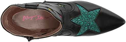Betsey Johnson Women's Edison Western Boot, Black, 7.5 | Image 4