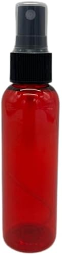 Miniatura 2 de Natural Farms Botellas de plástico Cosmo rojo de 2 onzas, paquete de 12 botellas vacías rellenables, sin BPA, aceites esenciales, aromaterapia,