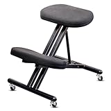 Fonction : meilleure posture. Cette chaise de bureau inclinée à genoux gardera votre dos en position verticale, répartissant votre poids uniformément sur vos fesses et vos jambes, tout en gardant votre colonne vertébrale alignée.