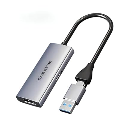 Genérico Capturadora de Video 4K HDMI a USB 3.0 con Carga 100W PD. Grabación 1080P 60Hz para Streaming. Adaptador USB-C y USB-A. Compatible con Nintendo Switch, Steam Deck, PS5, Xbox, OBS, Twitch. | Ya disponible en tu tienda friki favorita! En mundofriki.es!