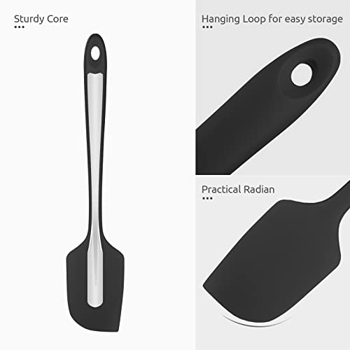 Image of U-Taste Silicone Large Spatula, 600ºF High Temp Bowl Scraper, 11.38 inch, Black