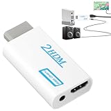 Installation Facile: Aucun pilote ni configuration n'est requis; Branchez simplement l'adaptateur sur le port de sortie de Wii; connectez câble HDMI à votre téléviseur ou moniteur; et profitez instantanément d'une vidéo et d'un son de haute qualité; sans installation complexe