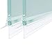 2 Stück Duschdichtung,Ersatzdichtung Für glasdicke 4mm 5mm 6mm Duschtür Dichtung Duschkabine Wasserabweiser einstellbare Spritzschutz Bad Dusche 1000mm