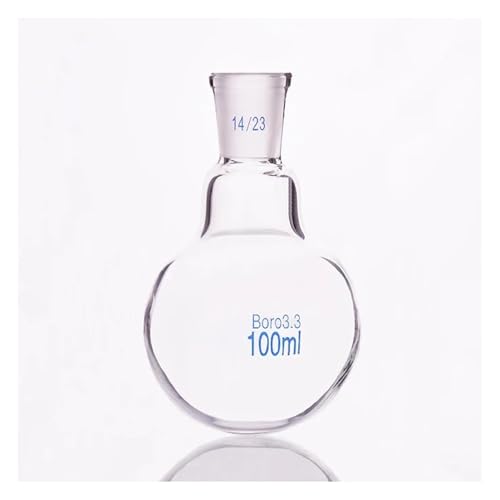 Flacon à fond rond 100 ml en verre borosilicaté pur avec rodage interchangeable 14/23