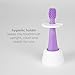 Ubbi 360° Baby Training Toothbrush with Safety Shield and Cover, Food-Grade Platinum Silicone, Gentle Cleaning for Infants, Smoothie Purple