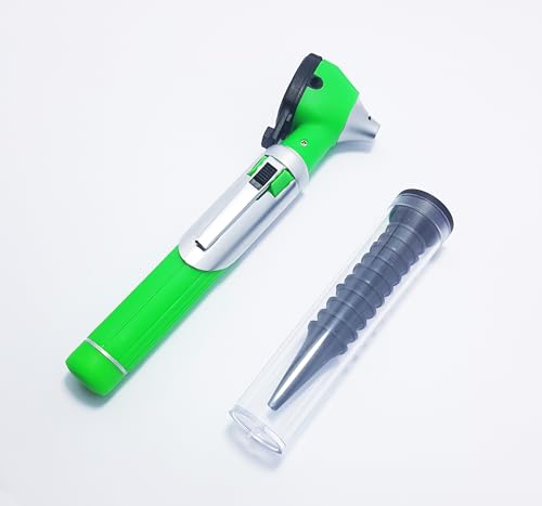 Fiber Optic Otoscope Examination Set Mini Pocket Size Green Color #OS1003
