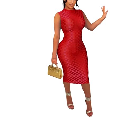 Image of Women's Casual Turtleneck Long Sleeve Elegant Long Dress Lounge Mesh Bodycon Maxi Party Dresses