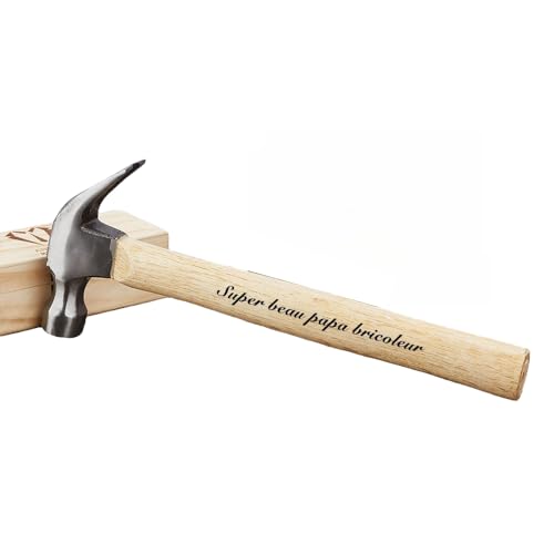 Customized Personalized Engraved Wood Handle Steel Hammer Gift for Father or Husband (Hammer)