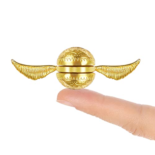 Solid Metal Sphere Fidget Spinner Sensory Novelty Hand Finger Spinning Toy for Kids and Adults ADD ADHD Stress Relief and Anxiety Relieves Reducer.