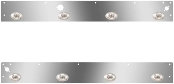 Technical Precision Replacement For KENWORTH W900L AEROCAB YEAR 2012 5.25 IN CAB PANELS W BLOCK HEATER PLUG DUAL STEP LIGHT HOLES 8 P3 AMBERAMBER LEDS