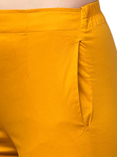 Image of Qute Women's Regular Fit Cotton Blend Casual Trousers (Pack of 1)
