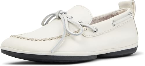 Camper Right Nina - Flat Shoes For Women - White, Size 42, Smooth Leather