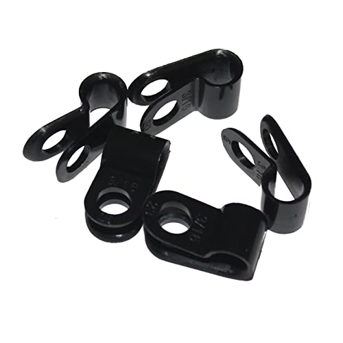 100x P-Clip pour les câbles 6mm serre fixation câble bornes de châssis Cover