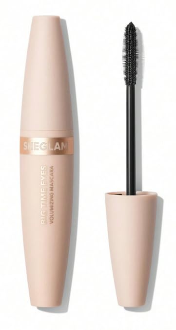 SHEGLAM Big Time Eyes Volumizing Mascara Volumizing No Smudge Easy To Remove Quick Drying Long-Wearing Thick Volume Big Eyes Lash Lift Mascara,9.5 g
