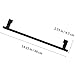 MAGICLULU 2pcs Black Stainless Steel Towel Bars Single Rod Wall-Mounted Towel Holders for Bathroom and Kitchen Door Hanging 36cm Tool-Free Installation