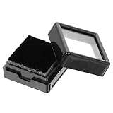 Hemobllo Caja Joyero Organizador de Acrílico Negro Esponja para Anillos, Ligero y Fácil de Transportar, Adecuado para Boda o Propuesta, Paquete de 20 Unidades