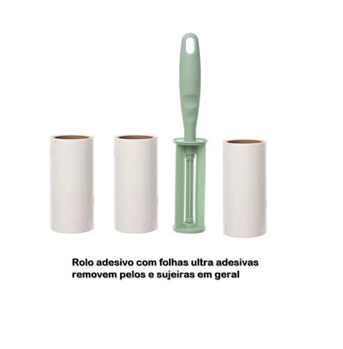 Kit de Rolo Adesivo de 50 Folhas Ultra Adesivas, Com Dois Refis, Linha Oba, Sanremo.