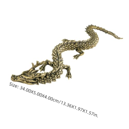 Figurine de dragon en cuivre SECFOU cadeau idéal pour le bureau - 3