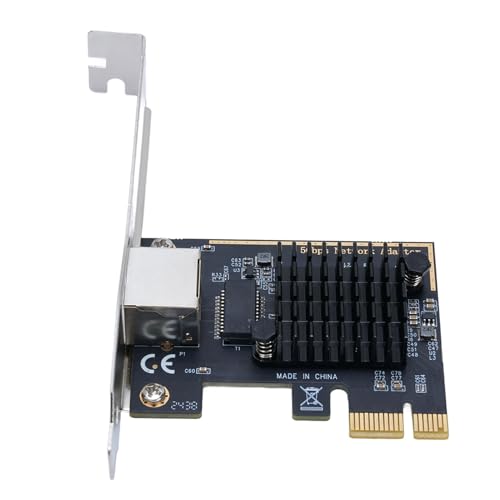 EBTOOLS 5G PCIe Tarjeta de Red, Adaptador Ethernet Gigabit con Chipset RTL8126 para PC de Escritorio, Bracket de Perfil Bajo, Velocidad Adaptativa 2.5G 5Gbps, Compatible con Windows 7, 8, 10, 11 miniatura 1