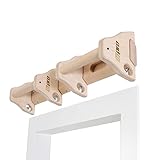 💪 MÁXIMA ESTABILIDAD: Set de entrenamiento en madera. La combinación de dos maderas como son el haya y el abedul, hacen que nuestros productos sean muy resistentes. La barra de dominadas soporta una carga de hasta 130kg (se recomienda la instalación en un muro adecuado). Las paralelas lowfit de madera resisten hasta 200kg.