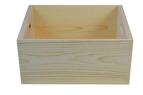 Poole & Sons Inc. Wooden Pine Box with Hand Holes, 15 x 12 x 7 Outside Dimensions (Qty. 9)