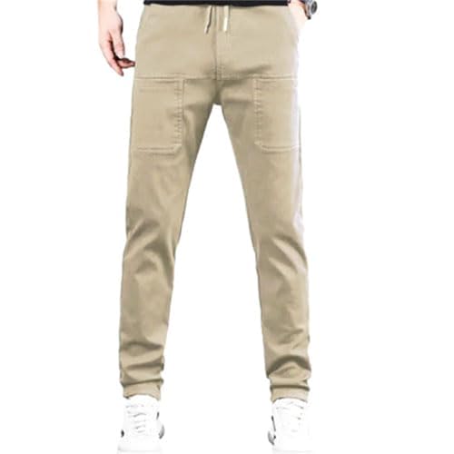 Image of Men Comfy Cargo Pants, High Stretch Multi-Pocket Durable Cargo Pants for Men - Men Comfy Multipants, Comfort Meets Style (Khaki,XL)