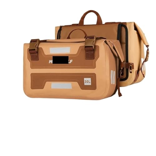 Sac de rangement pour siège arrière de moto en finition marron