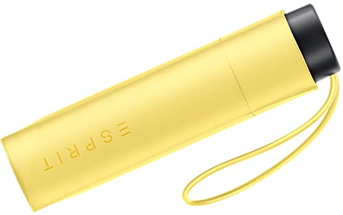 ESPRIT Paraguas de bolsillo en diseño multicolor, Yellow Cream, 95 cm
