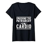 Photo Gallery maglietta smash patriarchy is my cardio maglietta con collo a v Photo Gallery maglietta smash patriarchy is my cardio maglietta con collo a v