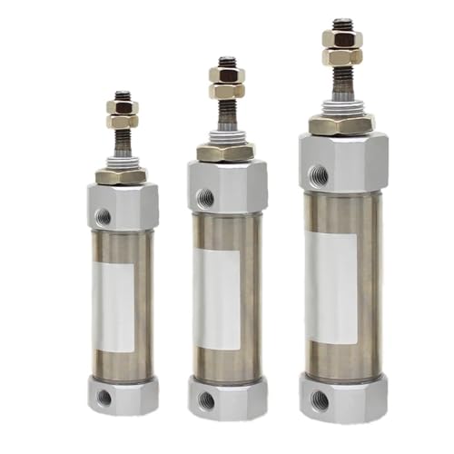 Mini cilindro neumático CDJ2B de acero inoxidable con carrera de 175mm 4