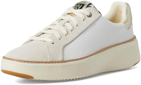 Cole Haan Grandprø Topspin Sneakers for Women - Lightweight Leather Upper - EVA Midsole - Rubber Toe White/Leo Print 7.5 B - Medium — view 8