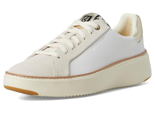 Cole Haan Women's Grandpro Topspin Sneakers, White/Leopard Print, 9-C US - image 8