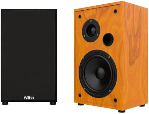 Wiibo String 15 Nogal Altavoces HiFi Estanteria 100w Pareja