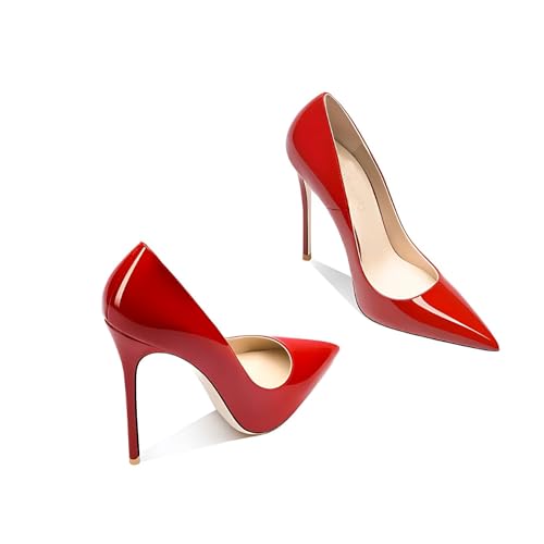 Image of Women's Pointed Toe Shallow Stiletto Heels 4.7 Inch Pumps Wedding Party Banquet Shoes