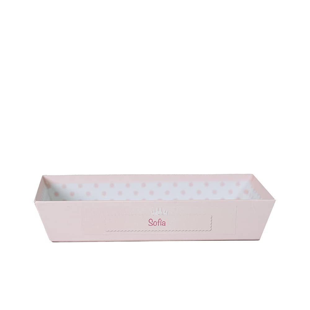 Prezioso regalo per la nascita | 2 Ciucci per Bambini con Nome (bianco i rosa) | de 0|6 Mesi e Portaciuccio i doudou | Senza BPA | Presentato in una scatola elegante personalizzata | BebeDeParis