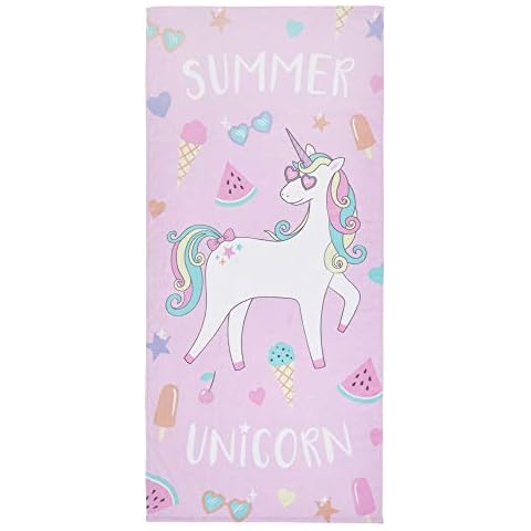 Toalla de Playa Catherine Lansfield Summer Unicorn Cover