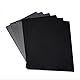 Exerz 30x40cm Malkarton 6er Set Schwarz- Leinwand-Panele 0.3cm dick 280GSM 100% Baumwolle/Weiß - Kunstleinwandtafel für Acrylfarben, Ölfarben - Dreifach Grundiert/Ohne Säure/Mittelkörnig