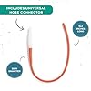 PE Premium Enema Red Latex Catheter 20FR with Flexible Rubber Tubing for Higher Colon Cleansing and Gerson Coffee Therapy. Supplied with Universal Hose Connector (2 Pack) #2